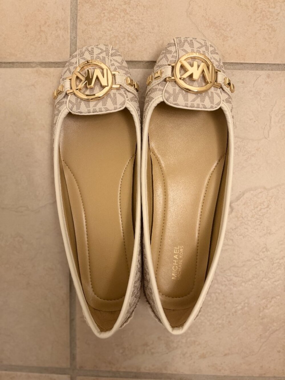 Michael Kors Vanilla Fulton Moccasin, Brand New in Box, Size 9